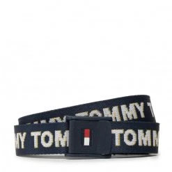 Accessoires Ceinture Enfant Tommy Hilfiger - Plaque Webbing Belt AU0AU01505 C87 Bleu Marine