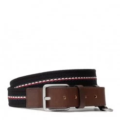 Accessoires Ceinture Homme Tommy Hilfiger - Casual Essential Webbing 3.5 AM0AM08673 BDS Marron, Noir