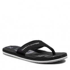 Homme Tongs TOMMY HILFIGER - Massage Footbed Beach Sandal FM0FM03979 Black BDS Noir