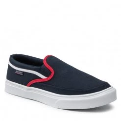 Homme Tennis Tommy Hilfiger - Lightweight Sport Slip On FM0FM04011 Dsert Sky DW5 Bleu Marine