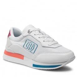Femme Sneakers TOMMY HILFIGER - Femininie Active City Sneaker FW0FW06459 Crystal Coral XKL Blanc