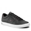 Homme Sneakers Tommy Hilfiger - Essential Leather Detail Vulc FM0FM04047 Black BDS Noir
