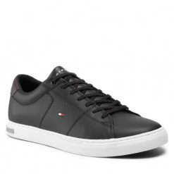Homme Sneakers Tommy Hilfiger - Essential Leather Detail Vulc FM0FM04047 Black BDS Noir