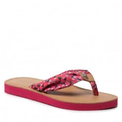 Femme Tongs TOMMY HILFIGER - Th Geo Print Flat Beach Sandal FW0FW06428 Island Geo Pink 0JX Rose