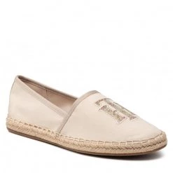 Femme Espadrilles TOMMY HILFIGER - Th Logo Espadrille FW0FW06158 Classic Beige ACI Beige