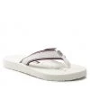 Femme Tongs TOMMY HILFIGER - Hardware Flat Beach Sandal FW0FW06421 Ecru YBL Blanc -Tommy Hilfiger Soldes 01 0000209911541 pa