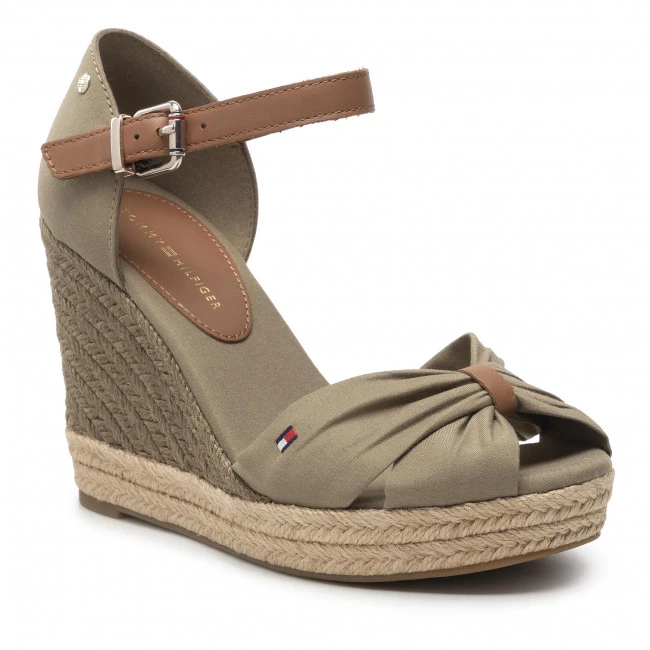 Femme Espadrilles TOMMY HILFIGER - Basic Open Toe High Wedge FW0FW04784 Woodridge GXR Vert 3 Femme Espadrilles TOMMY HILFIGER - Basic Open Toe High Wedge FW0FW04784 Woodridge GXR Vert