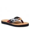 Femme Tongs TOMMY HILFIGER - Flower Print Flat Beach Sandal FW0FW06422 Rwb 0GY Bleu Marine