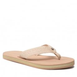 Femme Tongs TOMMY HILFIGER - Th Glitter Wrap Beach Sandal FW0FW06423 Sandrift ABR Beige