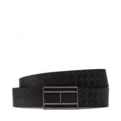 Accessoires Ceinture Homme TOMMY HILFIGER - Flag Logo Belt 3.5 AM0AM09543 0GJ Noir