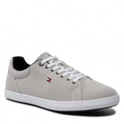 Homme Tennis Tommy Hilfiger - Iconic Vulc Mesh Logo FM0FM04034 Grey Whisper PQU Gris