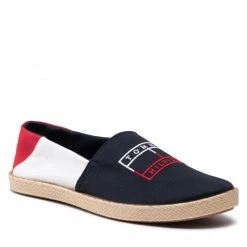 Homme Espadrilles Tommy Hilfiger - Color Block Espadrille FM0FM04057 Rwb 0GY Bleu Marine