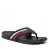 Homme Tongs Tommy Hilfiger - Corporate Mix Materials Sandal Rwb 0GY Bleu Marine