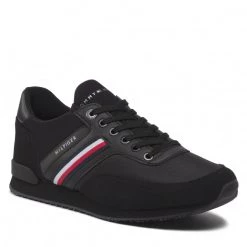 Homme Sneakers Tommy Hilfiger - Iconic Sock Runner Mix FM0FM04137 Black BDS Noir