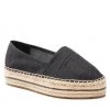 Femme Espadrilles TOMMY HILFIGER - Th Textured Flatform Espadrille FW0FW06433 Black BDS Noir -Tommy Hilfiger Soldes 01 0000300530702 kt