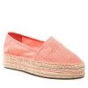 Femme Espadrilles TOMMY HILFIGER - Th Textured Flatform Espadrille FW0FW06433 Coral Blossom TKM Orange
