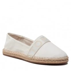 Femme Espadrilles TOMMY HILFIGER - Tommy Webbing Espadrille FW0FW06434 Ecru YBL Beige