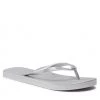 Femme Tongs TOMMY HILFIGER - Metallic Flat Beach Sandal FW0FW06445 Silver 0IM Argent