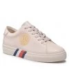 Femme Sneakers TOMMY HILFIGER - Elevated Th Crest Sneaker FW0FW06591 Feather White AF4 Rose -Tommy Hilfiger Soldes 01 0000300531365 sw