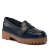 Femme Chaussures Basses TOMMY HILFIGER - Th Hardware Chunky Loafer FW0FW06675 Desert Sky DW5 Bleu Marine -Tommy Hilfiger Soldes 01 0000300531921 plj