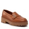 Femme Chaussures Basses TOMMY HILFIGER - Th Hardware Chunky Loafer FW0FW06675 Golden Daze GPS Marron