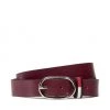 Accessoires Ceinture Femme TOMMY HILFIGER - Tjw Oval 3.0 AW0AW12756 VLP Bordeaux
