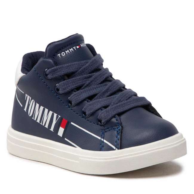 Enfant Sneakers Tommy Hilfiger - High Top Lace-Up T1B9-32459-1431 M Blue/White X007 Bleu Marine 3 Enfant Sneakers Tommy Hilfiger - High Top Lace-Up T1B9-32459-1431 M Blue/White X007 Bleu Marine