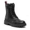 Enfant Bottes Tommy Hilfiger - Lace-Up Bootie T3A5-32391-1355 M Black 999 Noir -Tommy Hilfiger Soldes 01 0000300783627 st