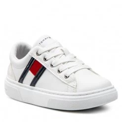Enfant Sneakers Tommy Hilfiger - Low Cut Lace-Up Sneaker T3A9-32310-1451 M White 100 Blanc