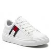 Enfant Sneakers Tommy Hilfiger - Low Cut Lace-Up Sneaker T3A9-32310-1451 S White 100 Blanc -Tommy Hilfiger Soldes 01 0000300783795 st