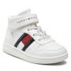 Enfant Sneakers TOMMY HILFIGER - High Top Lace-Up/Velcro Sneaker T3A9-32330-1438 M White 100 Blanc -Tommy Hilfiger Soldes 01 0000300783825 ki 1