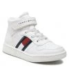 Enfant Sneakers TOMMY HILFIGER - Higt Top Lace-Up/Velcro Sneaker T3A9-32330-1438 S White 100 Blanc -Tommy Hilfiger Soldes 01 0000300783832 ki