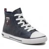 Enfant Sneakers Tommy Hilfiger - High Top Lace Up Sneaker T3X9-32452-1355 S Blue 800 Bleu Marine -Tommy Hilfiger Soldes 01 0000300784334 mf