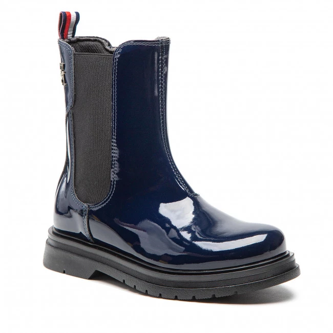 Enfant Bottes Tommy Hilfiger - Chelsea Boot T4A5-32408-0775 M Blue 800 Bleu Marine 3 Enfant Bottes Tommy Hilfiger - Chelsea Boot T4A5-32408-0775 M Blue 800 Bleu Marine