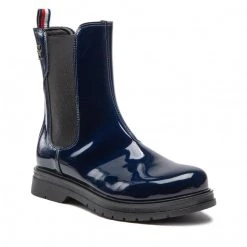 Enfant Bottes Tommy Hilfiger - Chelsea Boot T4A5-32408-0775 S Blue 800 Bleu Marine