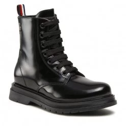 Enfant Bottes Tommy Hilfiger - Lace-Up Bootie T4A5-32411-1453 M Black 999 Noir