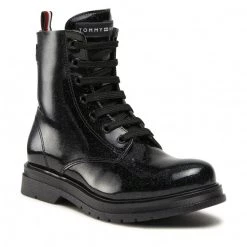 Enfant Bottes Tommy Hilfiger - Lace-Up Bootie T4A5-32413-1237 S Black 999 Noir