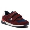 Enfant Sneakers Tommy Hilfiger - Low Cut Velcro Sneaker T1B9-32490-1450 S Bordeaux/Blue A240 Bordeaux