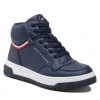 Enfant Sneakers TOMMY HILFIGER - High Top Lace-Up Sneaker T3B9-32482-1355 S Blue/White X007 Bleu Marine