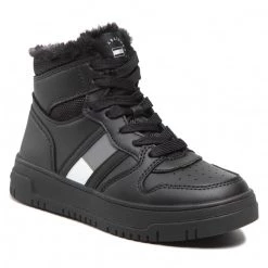 Enfant Sneakers TOMMY HILFIGER - High Top Lace-Up Sneaker T3B9-32487-1475 M Black 999 Noir