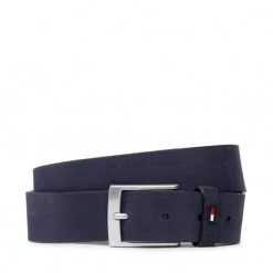 Accessoires Ceinture Homme Tommy Hilfiger - Adan Nubuck 3,5 AM0AM10320 DW6 Bleu Marine