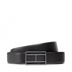Accessoires Ceinture Homme Tommy Hilfiger - Flag Logo Buckle 3.5 AM0AM10332 BDS Noir