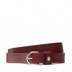 Accessoires Ceinture Femme TOMMY HILFIGER - Th Timeless 2.5 Quilted AW0AW13974 XJS Bordeaux