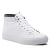 Homme Sneakers TOMMY HILFIGER - Prep Vulc High Leather FM0FM04172 White YBR Blanc