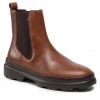 Homme Bottines Chelsea TOMMY HILFIGER - Comfort Hilfiger Leather Chelsea FM0FM04193 Winter Cognac GVI Marron