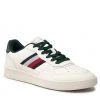 Homme Sneakers TOMMY HILFIGER - Retro Court Cupsole Stripes Lea FM0FM04316 Ivory YBI Blanc -Tommy Hilfiger Soldes 01 0000301105169 fp