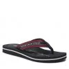 Femme Tongs Tommy Hilfiger - Gold Signature Beach Sandal FW0FW06709 Desert Sky DW5 Bordeaux, Bleu Marine -Tommy Hilfiger Soldes 01 0000301107552 pl