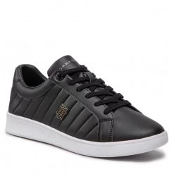 Femme Sneakers Tommy Hilfiger - Th Bio Court Sneaker Classic FW0FW06802 Black BDS Noir