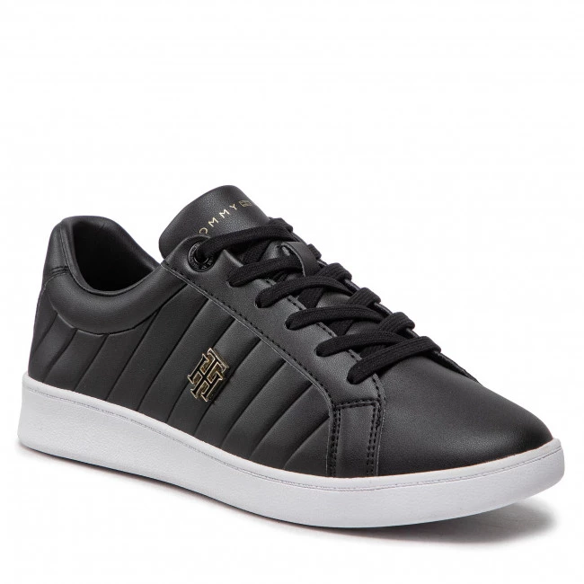 Femme Sneakers Tommy Hilfiger - Th Bio Court Sneaker Classic FW0FW06802 Black BDS Noir 3 Femme Sneakers Tommy Hilfiger - Th Bio Court Sneaker Classic FW0FW06802 Black BDS Noir