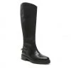 Femme Bottes Cavalières Tommy Hilfiger - Twist Flat Longboot FW0FW07057 Black BDS Noir